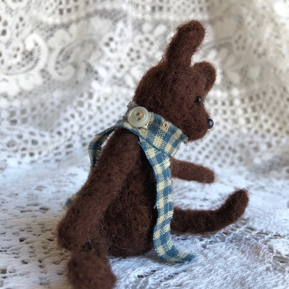 COPY - Handmade needle felted teddy bear NWT - Picture 4 of 9